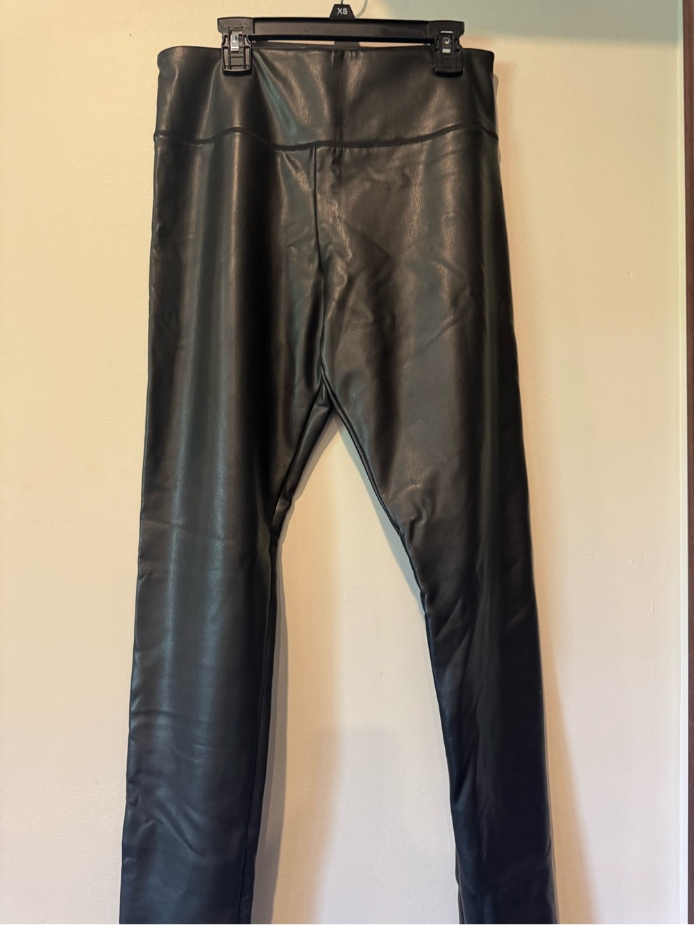 Black Faux Leather Hollister Leggings NWOT